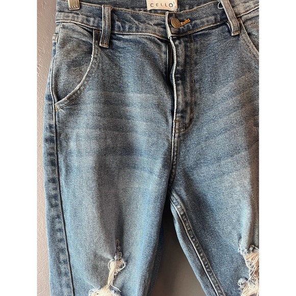 Cello Straight Legged Distressed Jeans 3 - Picture 4 of 4